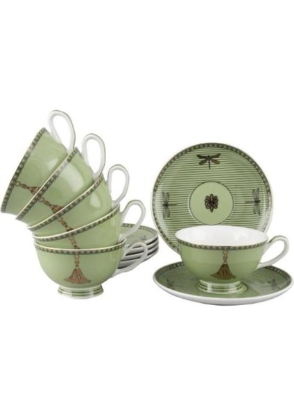 6'lı Renkli Çay Fincanı Takımı 200CC, Şık ve Zarif Tasarım