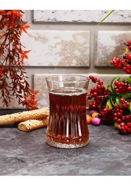 6'lı Turuncu Çay Bardağı Seti, Şık ve Dayanıklı Tasarım