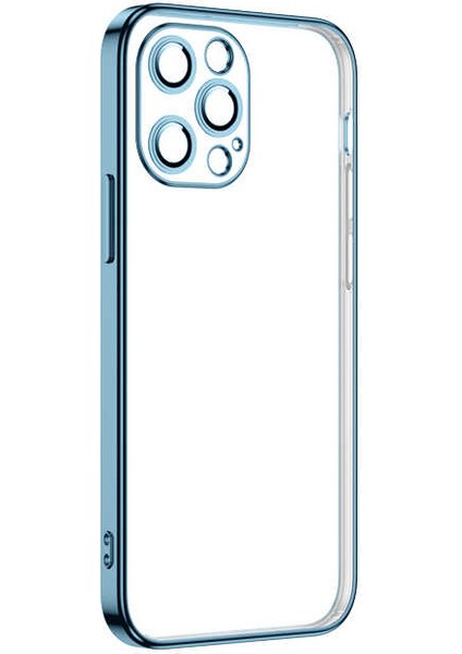 iPhone 12 Pro Max Uyumlu Kflg Krep Kapak-Mavi