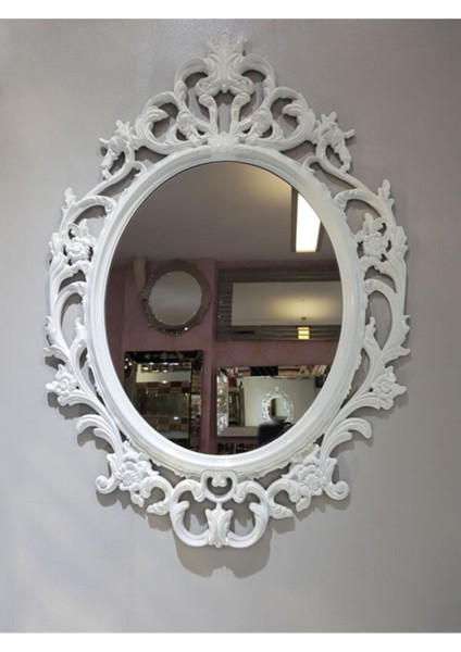 Şık Beyaz Vintage Dekoratif Ayna, Modern ve Zarif Tasarım fiyatları