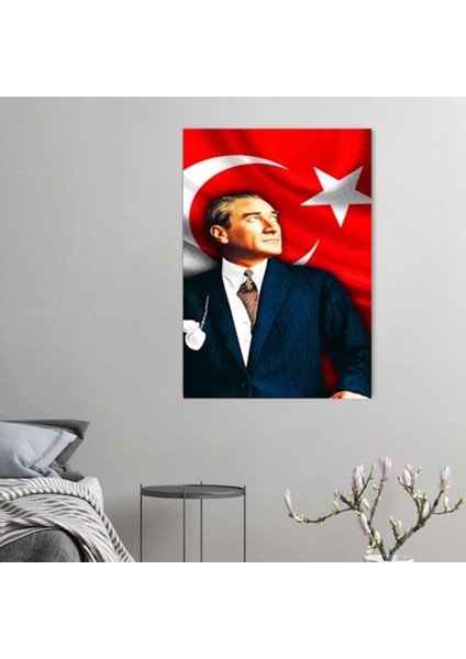 Atatürk Tablo Duvar Dekarasyon Duvar Süsü Kanvas Tablo Hediyelik Ölçü Seçmeyi Unutmayınız :)