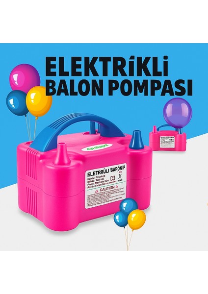 Çok Fonksiyonlu Elektrikli Hava Pompası Balon Şişirme Pompası