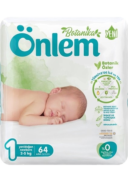 Bebek Bezi Botanika Beden:1 (2-5kg) Yenidoğan 320 Adet Mega Ekonomik Fırsat Pk fiyatları