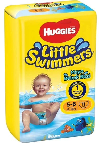 Huggıes Little Swımmers Mayo Bebek Bezi Beden:5-6 (12-18KG) 66 Adet (6pk*11) fiyatları
