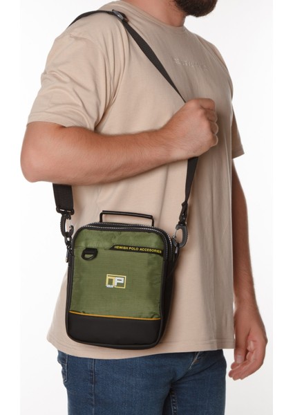 Erkek Quatro Kumaş El ve Omuz Çantası NEWPOLO313 - Haki