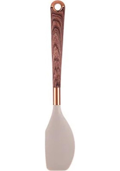 Kıtchen Tools Silikon Lüx Spatula Vizon Kahve Renk YK1378