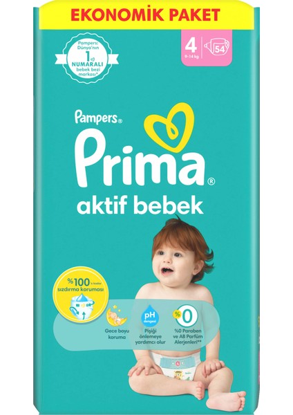 Bebek Bezi Beden:4 (9-14KG) Maxi 216 Adet Süper Ekonomik Fırsat Pk indirimleri