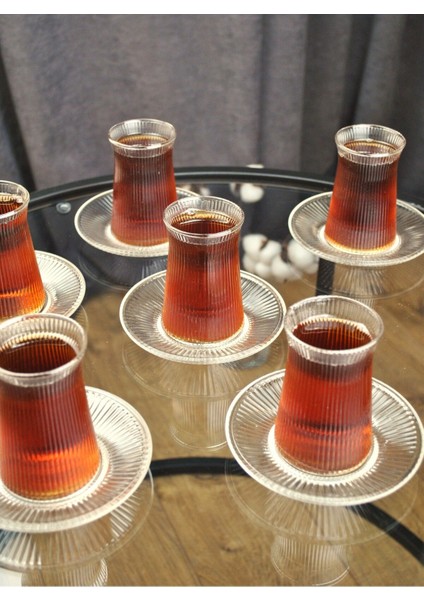 Beyaz 12 Parça Çay Takımı Seti, 6 Kişilik, Zarif ve Şık Tasarım fiyatları