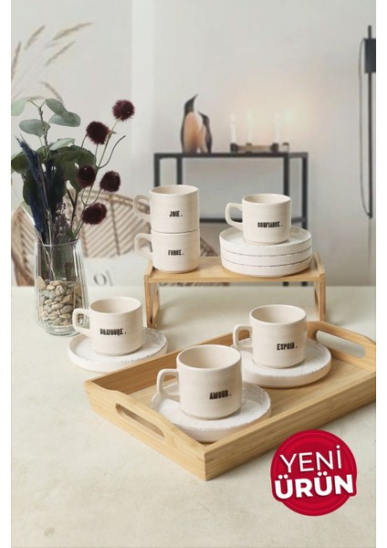 Renkli 12 Parça Çay Takımı, 6 Kişilik, Şık ve Kullanışlı Tasarım