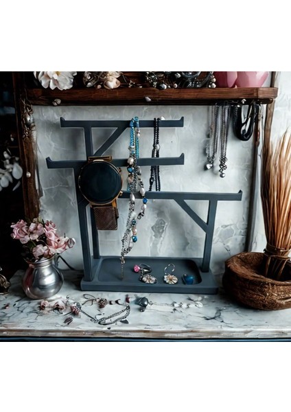 Gri Takı Standı, Şık ve Düzenli Saklama Çözümü fiyatları