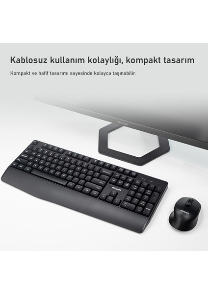 SPT6348 Kablosuz Türkçe Q Klavye ve Mouse Seti