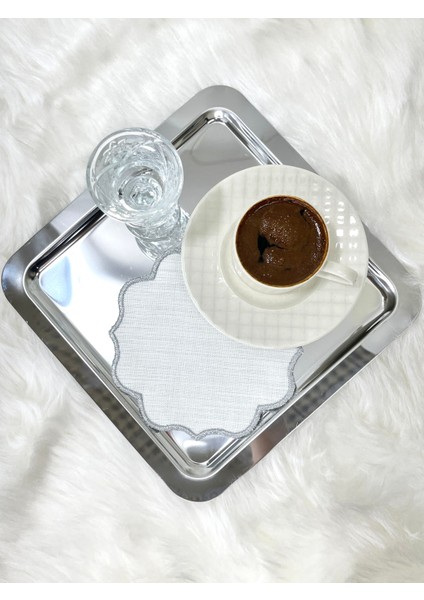 Sunum Peçetesi, Kokteyl Peçetesi, Kahve Yanı Sunumluk, Nakışlı Sunum Peçetesi 6’lı modelleri