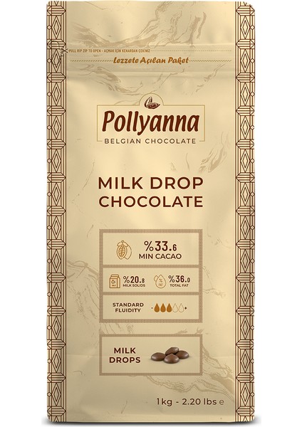Sütlü Belçika Drop Çikolata (1 Kg)