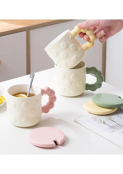 Renkli ve Desenli Kulplu Seramik Kupa, Şık ve Canlı Tasarım fiyatları