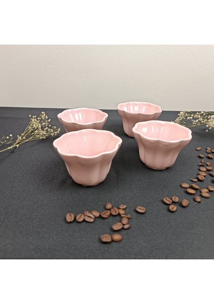 4’lü El Yapımı Seramik Sufle ve Fırın Fincanı – Şık Sunum ve Hediye Seçeneği - Kahvaltılık Set
