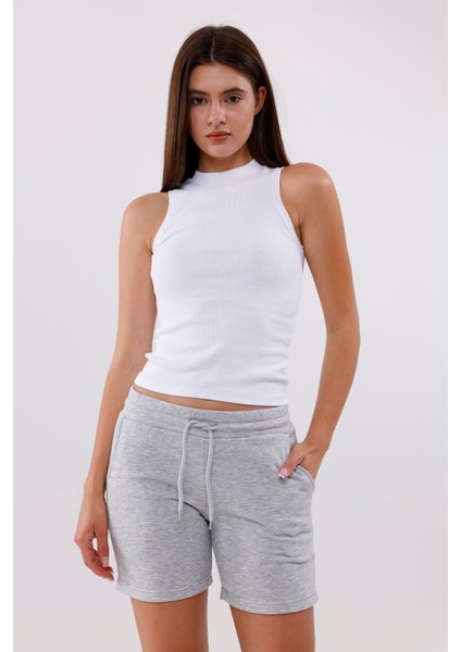 Kadın Compact Penye Şardonsuz 3 Iplik Pamuklu Şort Esnek & Konforlu Yazlık Şort fiyatları