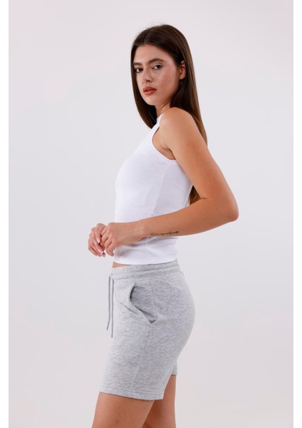 Kadın Compact Penye Şardonsuz 3 Iplik Pamuklu Şort Esnek & Konforlu Yazlık Şort modelleri