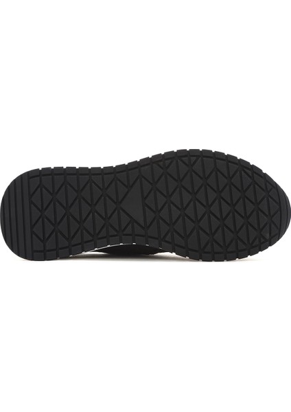 Erkek Siyah Bağcıklı Kalın Tabanlı Deri Casual Sneaker 25SFD6885FT fırsatları