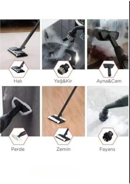 Çok Fonksiyonlu Buharlı Temizlik Makinesi | 2000W Güçlü Buhar, 2l Su Kapasitesi fırsatları