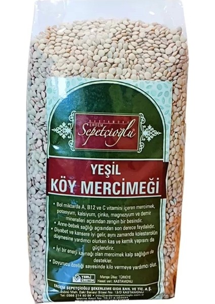 Yeşil Köy Mercimeği 1000G