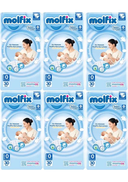 Bebek Bezi Ekonomik Beden: 0 (0- 3kg) Prematüre 180 Adet