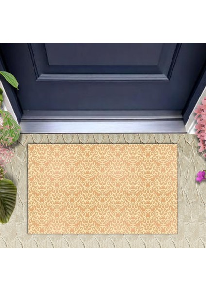 Dekoratif Dijital Baskı Pudra Motif Dış Mekan Paspas K-2084