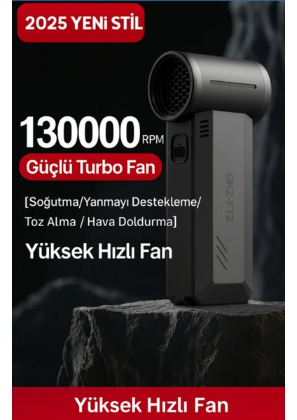 F72 Turbo Şarjlı Kablosuz 40000 Mah Jet Hava Üfleyici Ev ve Araba Mangal Için