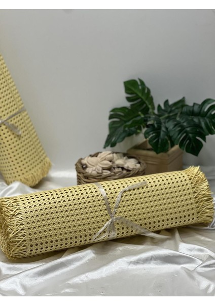 Renkli Pvc Örme Sarı Dekoratif Hasır 60 Cm, Şık ve Hafif Tarz. fiyatları