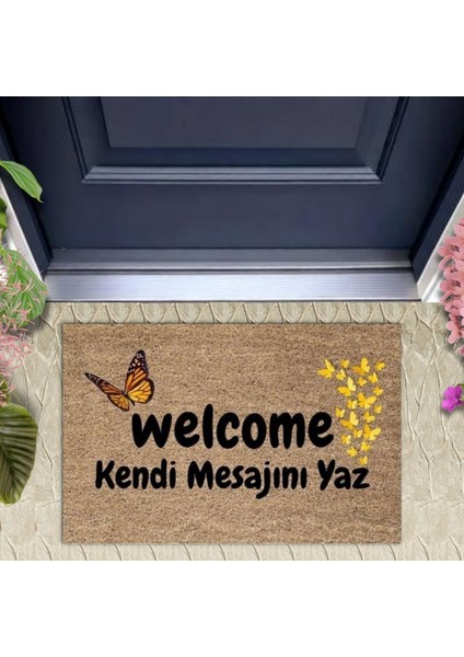 Dijital Baskı Kişiye Özel Iç Kapı Dekorasyon Paspas PS11316