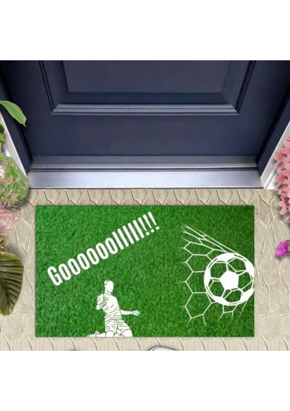 Kapı Önü Paspası Dekoratif Dijital Baskı Goooolllll P-2347