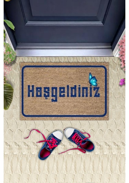 Kapı Önü Paspası Dekoratif Dijital Baskı Hoşgeldiniz P-2367 fiyatları