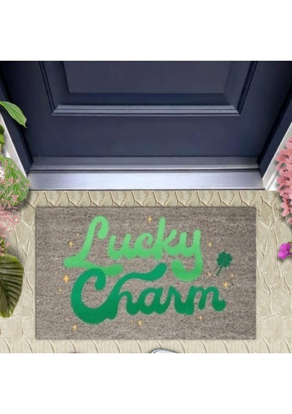 Kapı Önü Paspası Dekoratif Dijital Baskı Lucky Charm P-2359