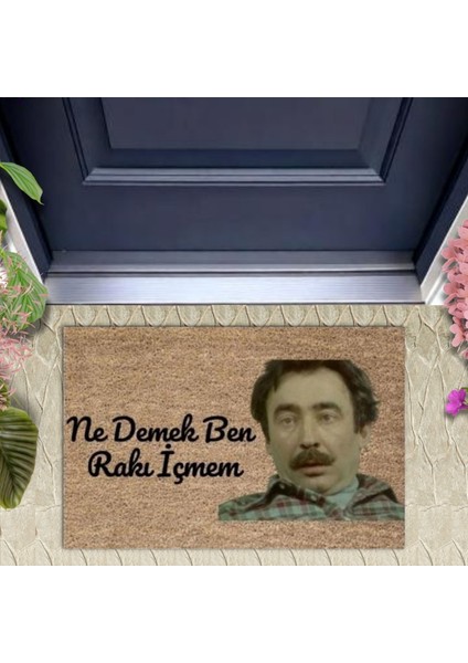 Kapı Önü Paspası Dekoratif Dijital Baskı Ne Demek P-2381