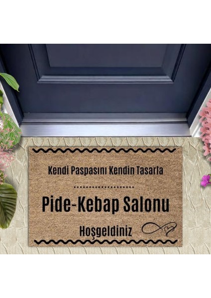 Kapı Önü Paspası Dekoratif Dijital Baskı Pide-Kebap Salonu P-2553