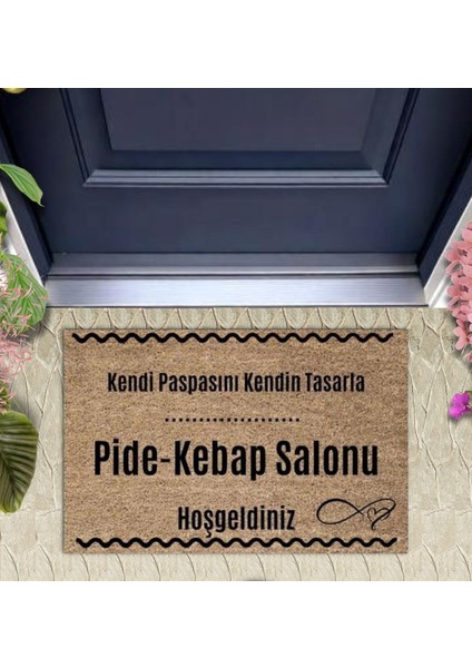 Kapı Önü Paspası Dekoratif Dijital Baskı Pide-Kebap Salonu P-2553 fiyatları