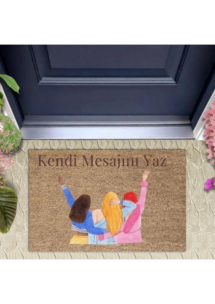 Dijital Baskı Kişiye Özel Iç Kapı Dekorasyon Paspas PS11192