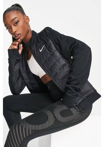 Running Therma Fit Synthetic Filled Jacket Kadın Sentetik Dolgulu Spor Ceket Siyah fırsatları