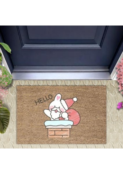 Kapı Önü Paspası Dekoratif Dijital Baskı Hello P-2370