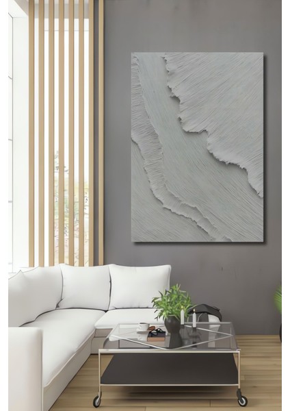 Bej Ahşap Dijital Baskı Kabartma Duvar Dekoratif Tablo