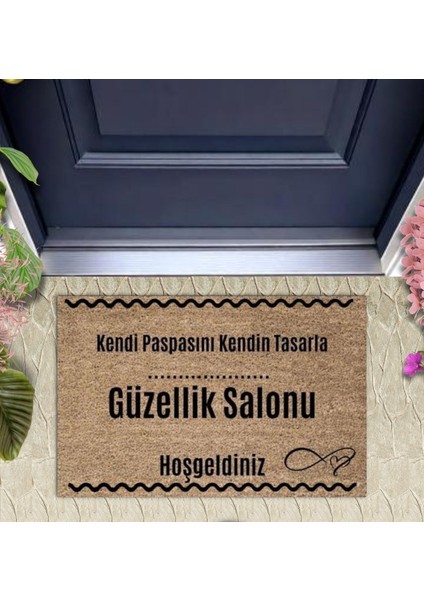 Kapı Önü Paspası Dekoratif Dijital Baskı Güzellik Salonu P-2556 fiyatları