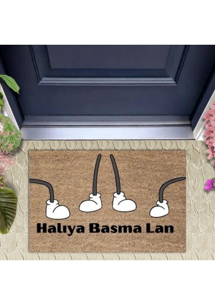 Kapı Önü Paspası Dekoratif Dijital Baskı Halıya Basma Lan P-2384