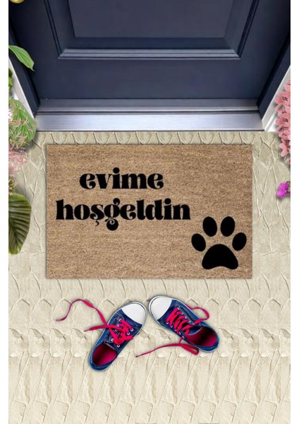 Kapı Önü Paspası Dekoratif Dijital Baskı Evime Hoşgeldin P-2426 fiyatları