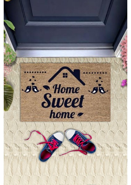 Kapı Önü Paspası Dekoratif Dijital Baskı Home Sweet Home P-2442 fiyatları