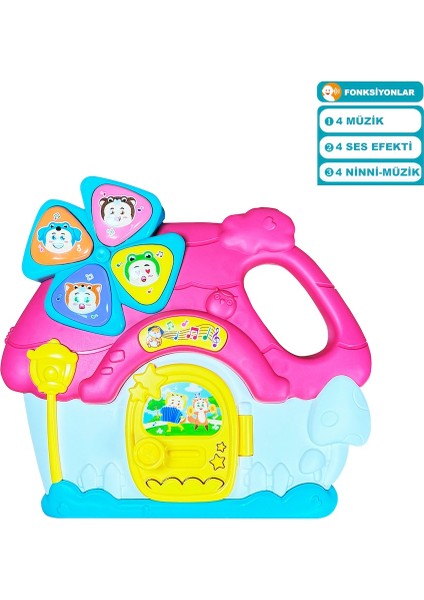 Kutulu Işıklı ve Müzikli Ev Bebek Piyanosu modelleri