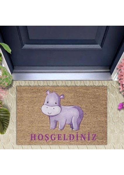 Kapı Önü Paspası Dekoratif Dijital Baskı HAYVANLARP-2755