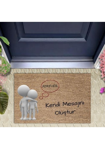 Dijital Baskı Kişiye Özel Iç Kapı Dekorasyon Paspas PS11253