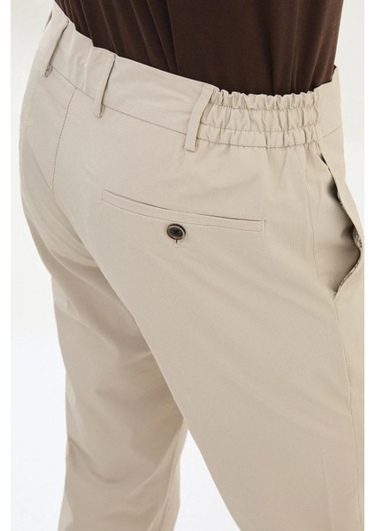 Düz Super Slim Fit Beli Lastikli Ipli Erkek Pantolon 38290 fırsatları