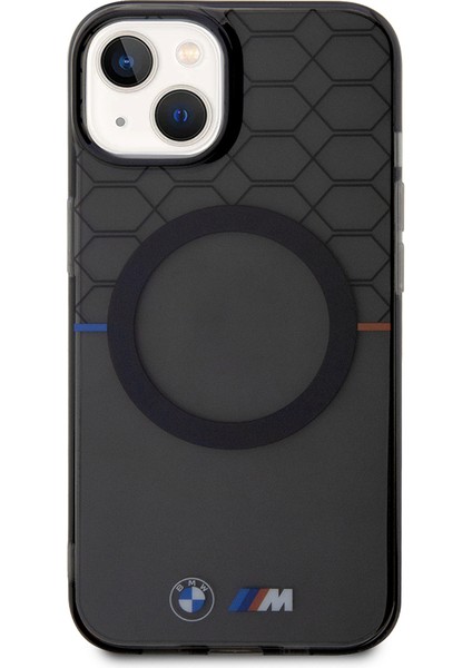 iPhone 15 Uyumlu Kılıf Bmw Orjinal Lisanslı Magsafe Şarj Özellikli Transparan M Dizayn Kapak Gri modelleri
