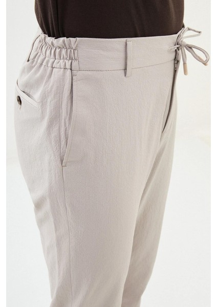 Gofreli Super Slim Fit Beli Lastikli Ipli Erkek Pantolon 38291 modelleri