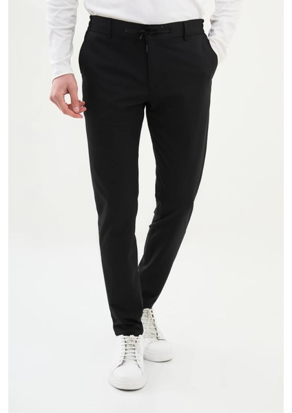 Gofreli Super Slim Fit Beli Lastikli Ipli Erkek Pantolon 38291 indirimleri